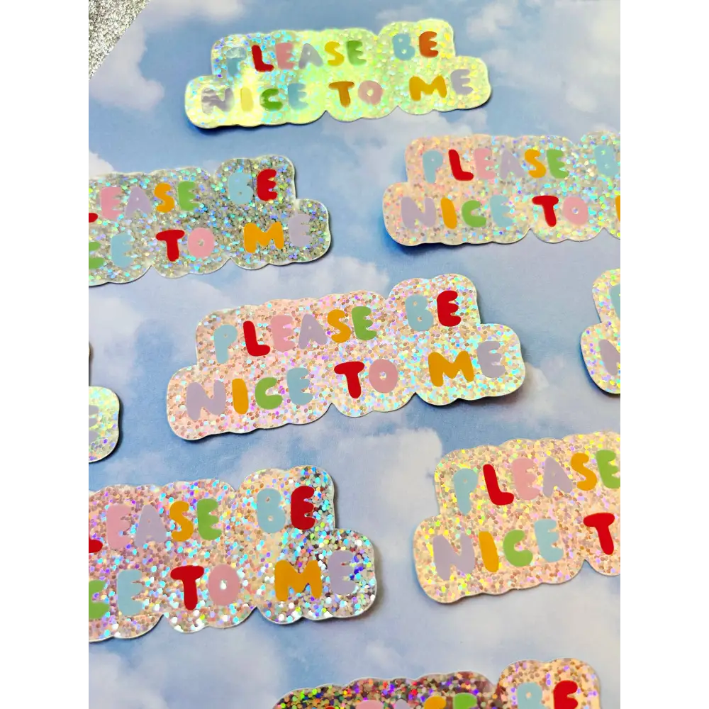 Please Be Nice To Me Sticker - PABOOM