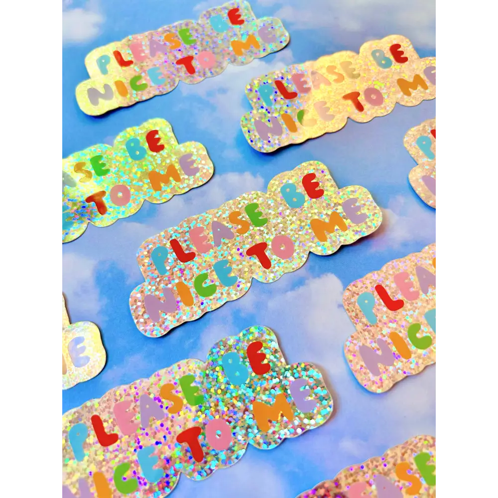 Please Be Nice To Me Sticker - PABOOM
