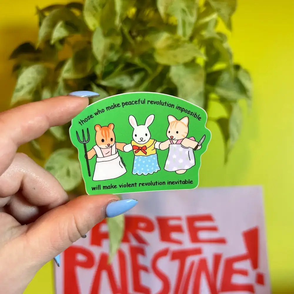 Violent Revolution Critter Sticker - PABOOM