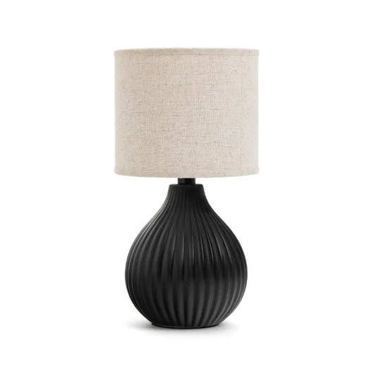 Arenas Black Ceramic Table Lamp - PABOOM