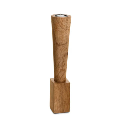 Sassari Mango Wood Candle Holder - PABOOM