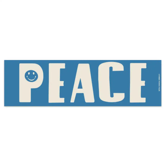 Peace Blue Bumper Magnet - PABOOM