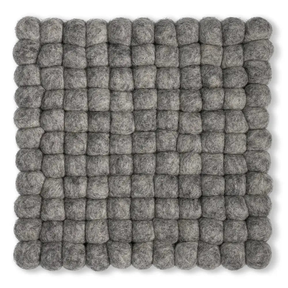 Torre & Tagus - Felted Wool Ball Trivet Light Grey