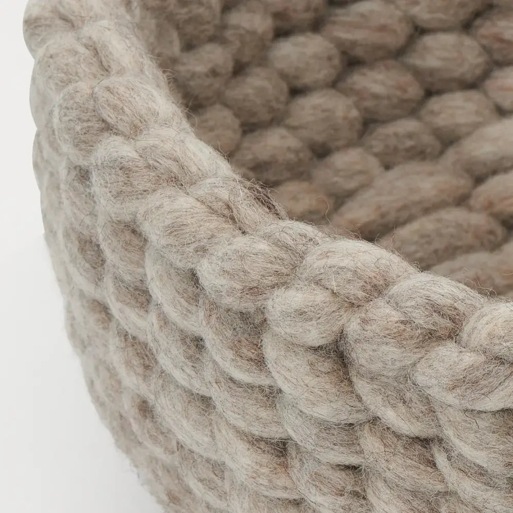 Torre & Tagus - Felted Wool Woven Basket
