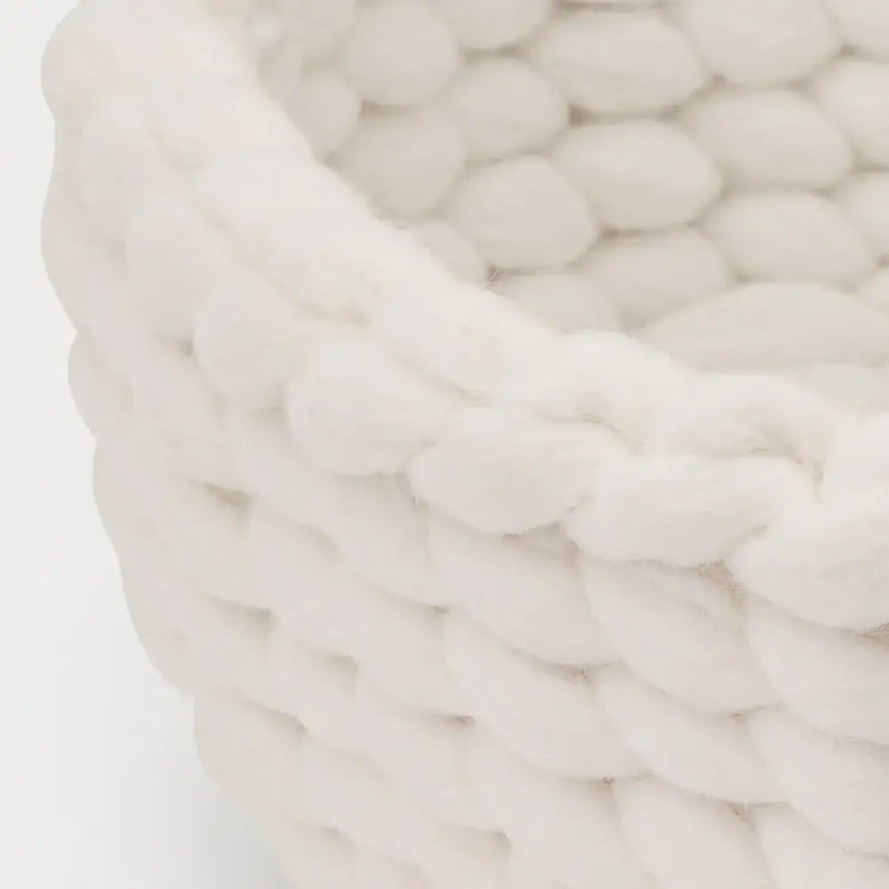 Torre & Tagus - Felted Wool Woven Basket
