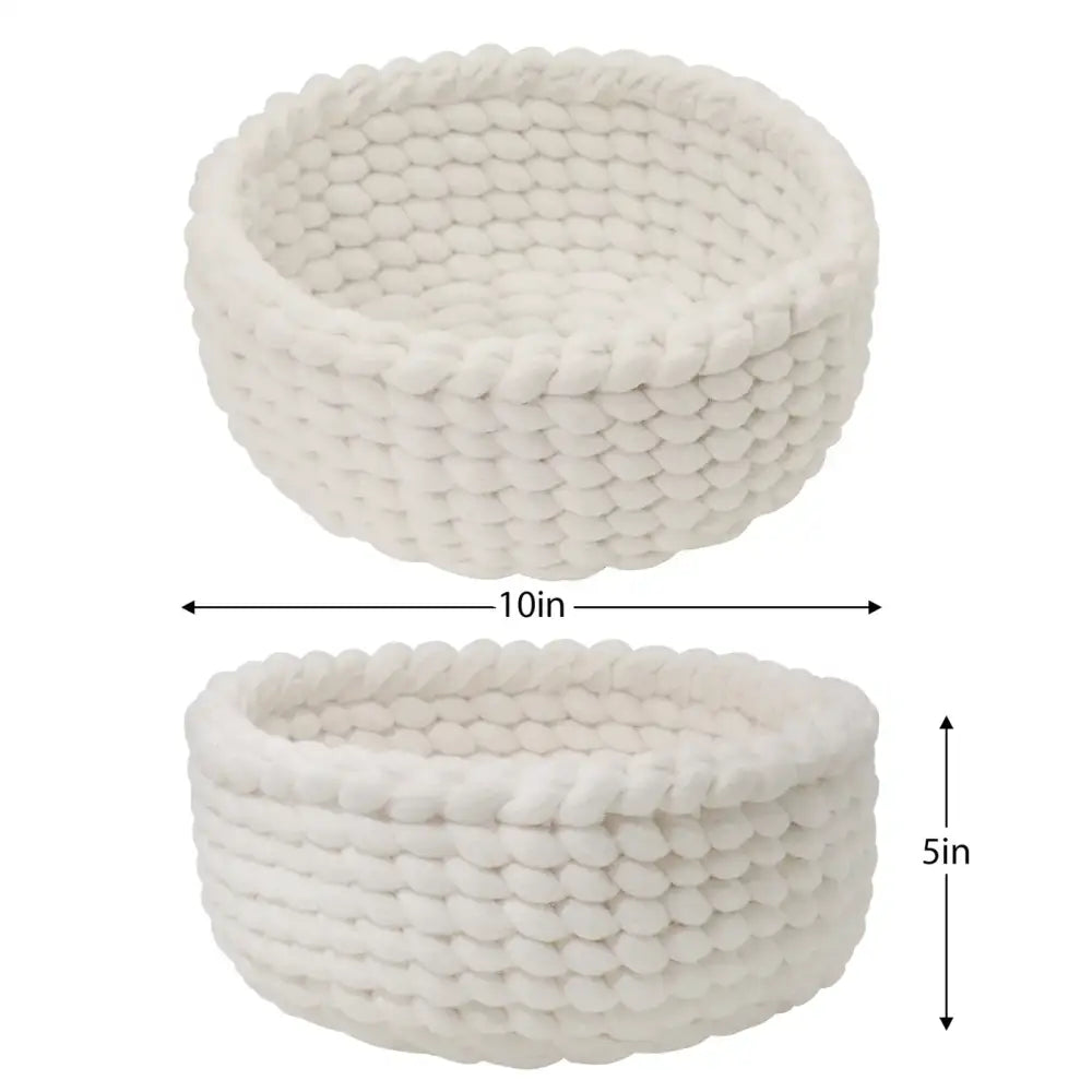 Torre & Tagus - Felted Wool Woven Basket