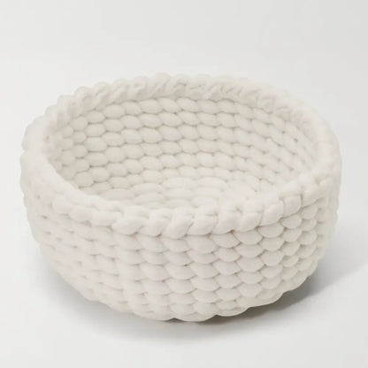 Torre & Tagus - Felted Wool Woven Basket
