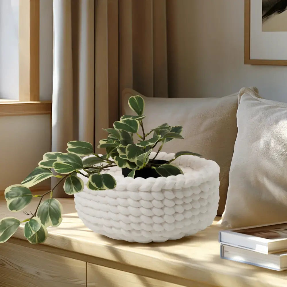 Torre & Tagus - Felted Wool Woven Basket