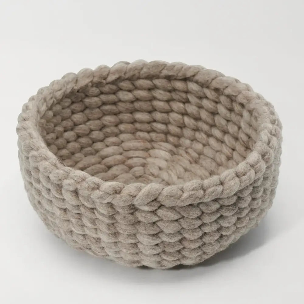Torre & Tagus - Felted Wool Woven Basket