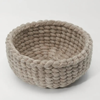 Torre & Tagus - Felted Wool Woven Basket