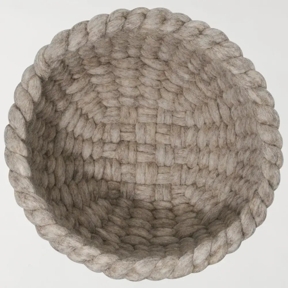 Torre & Tagus - Felted Wool Woven Basket