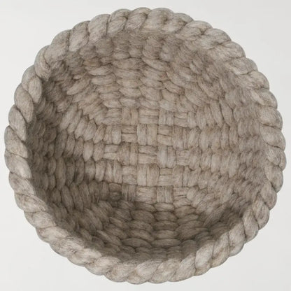 Torre & Tagus - Felted Wool Woven Basket