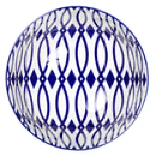 Kiri Collection Blue Lattice Medium Bowl - PABOOM