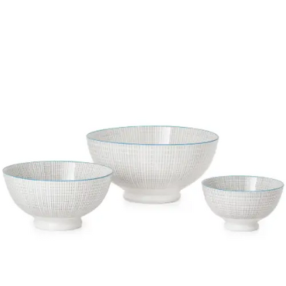 Kiri Collection Grey with Blue Trim - PABOOM