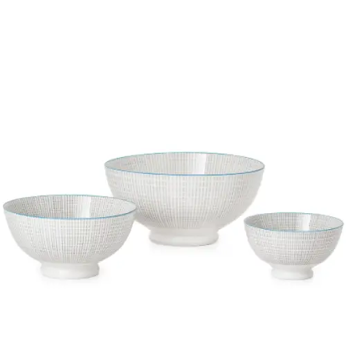 Kiri Collection Grey with Blue Trim - PABOOM