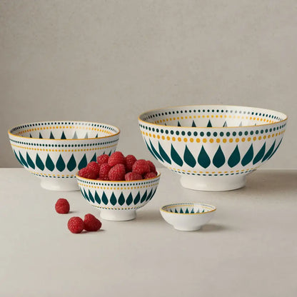 Torre & Tagus - Kiri Petal Dot Daisy Bowl