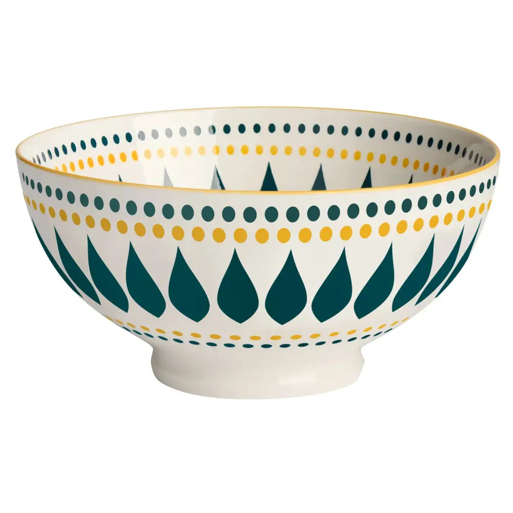 Torre & Tagus - Kiri Petal Dot Daisy Bowl Large