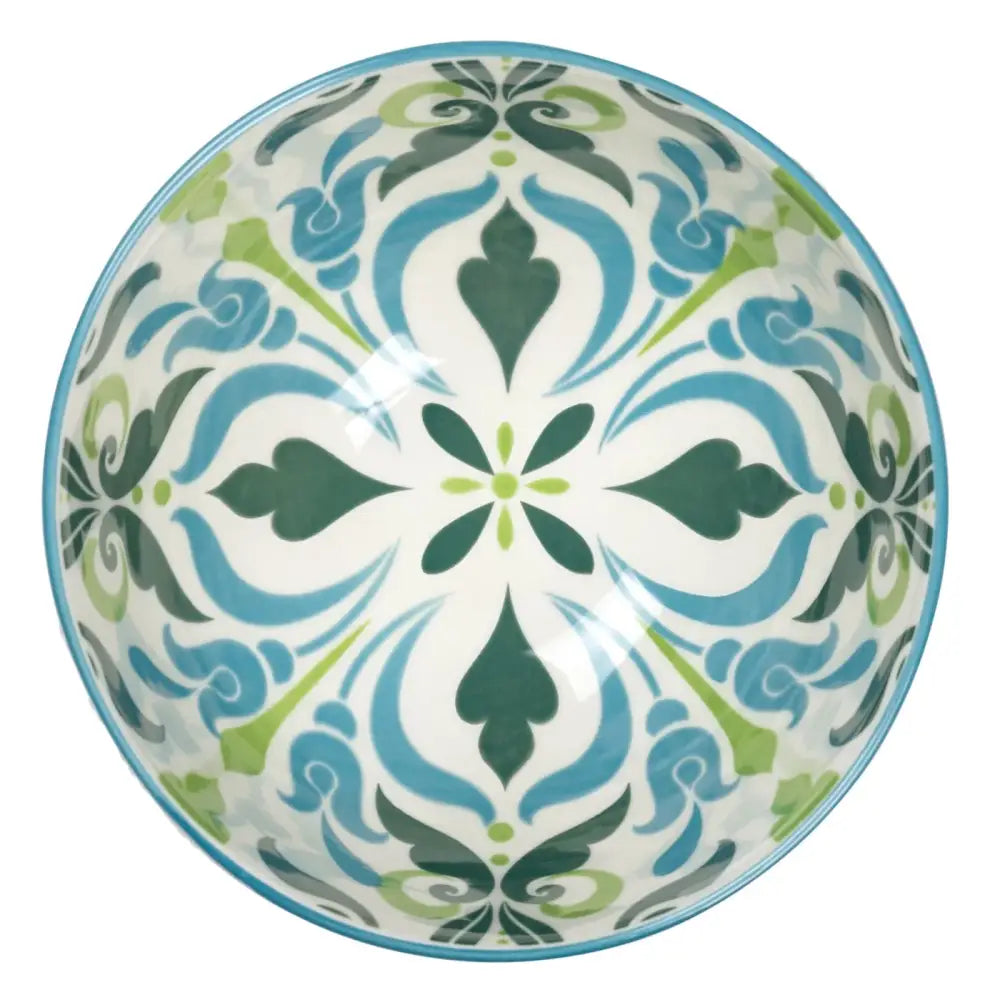 Kiri Bowl Teal Filigree Large - PABOOM