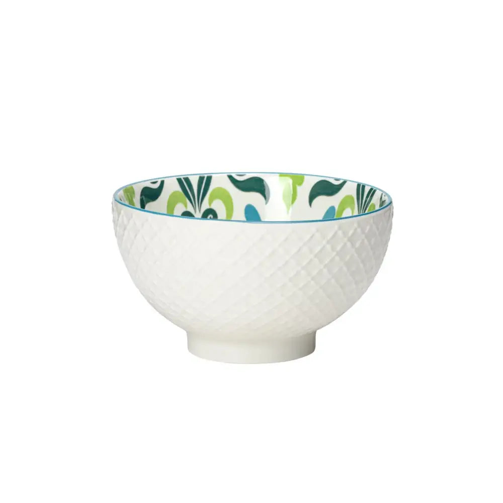 Kiri Collection Teal Filigree Bowl Medium - PABOOM
