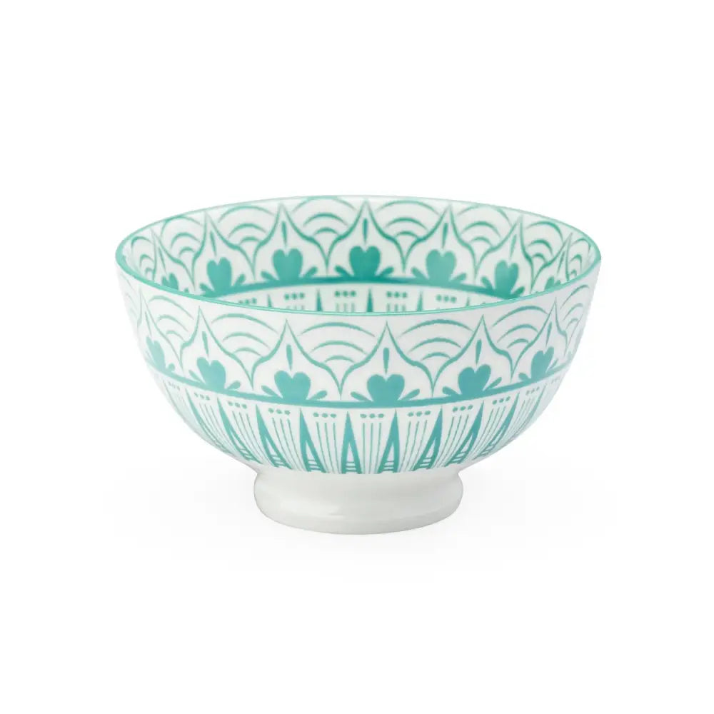 Kiri Collection Bowl Medium Teal Radiant Spire - PABOOM