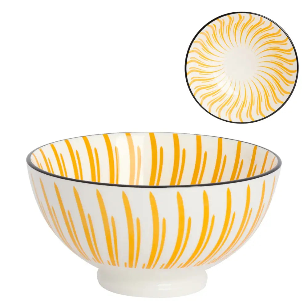 Kiri Bowl Medium Yellow Sunburst - PABOOM