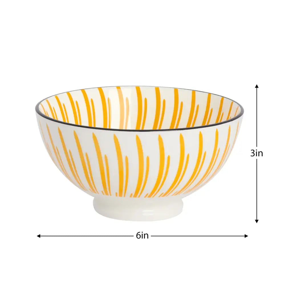 Kiri Bowl Medium Yellow Sunburst - PABOOM