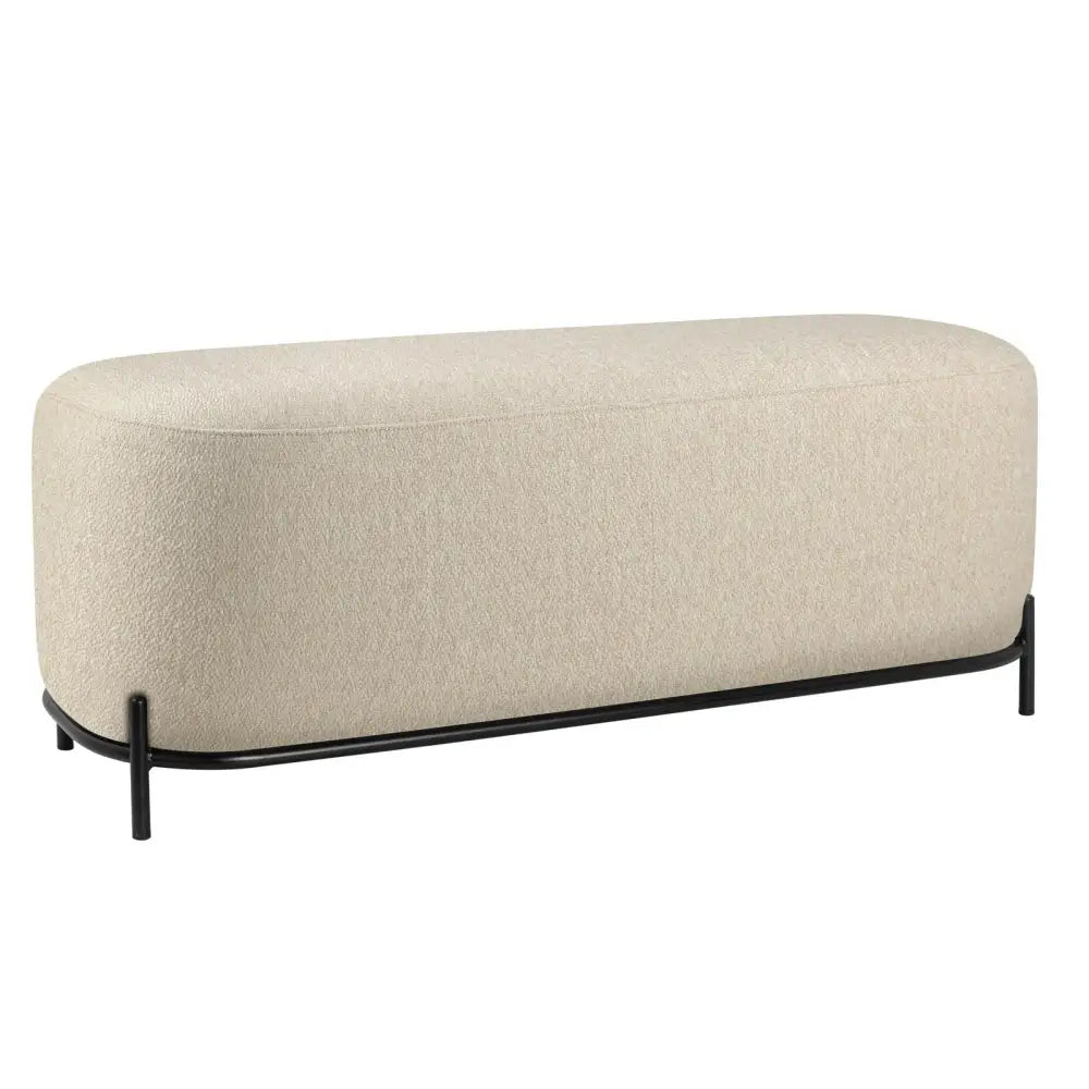 Pender Pin Leg Long Bench Oatmeal - PABOOM