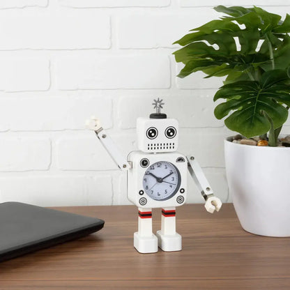 Robot Alarm Clock White - PABOOM
