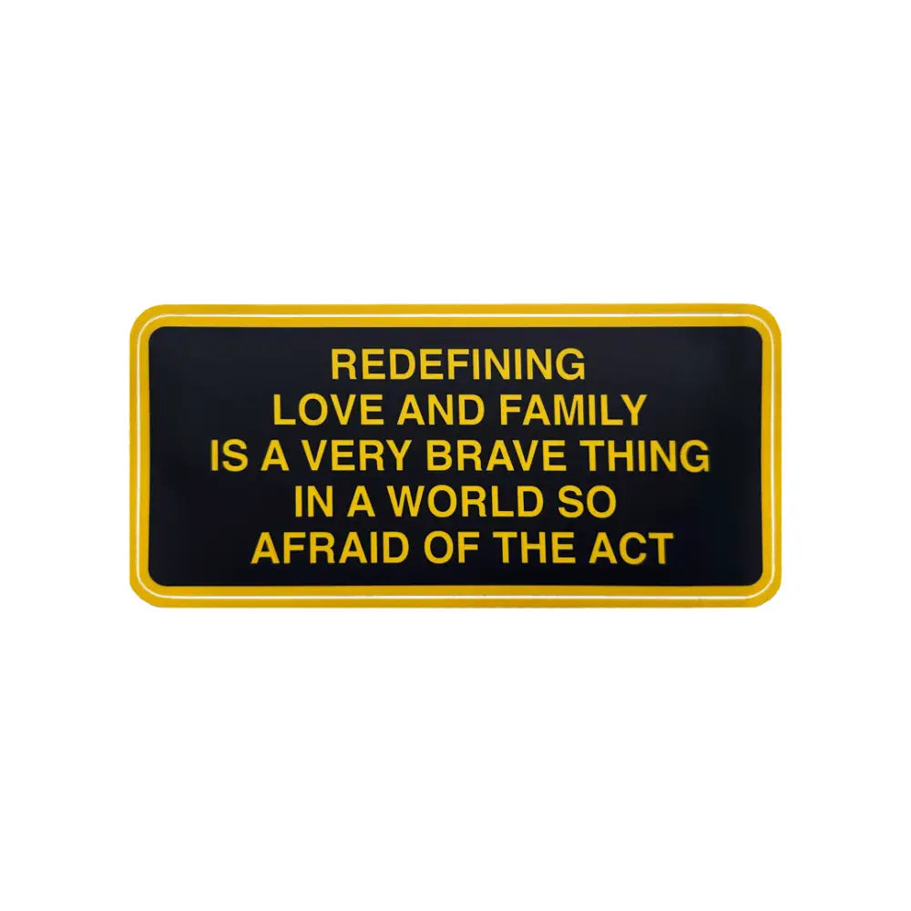 Redefining Love and Family Large Sticker - PABOOM