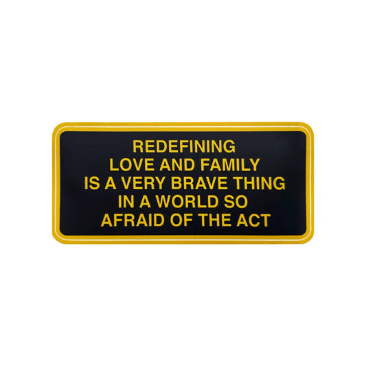 Redefining Love and Family Large Sticker - PABOOM
