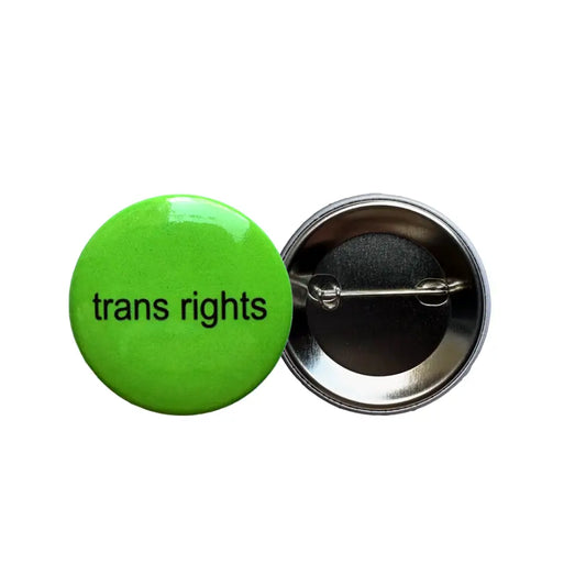 Trans Rights BRAT Charli XCX Pin/Button - PABOOM