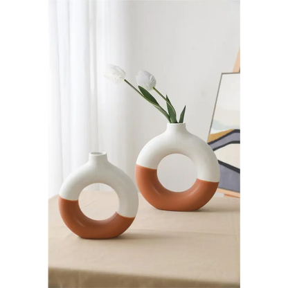 2-Tone Donut Vase - PABOOM