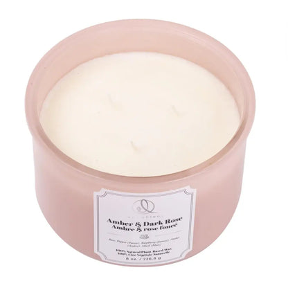 3 Wick Scented Candle With Cork Lid - Musk & Vanilla