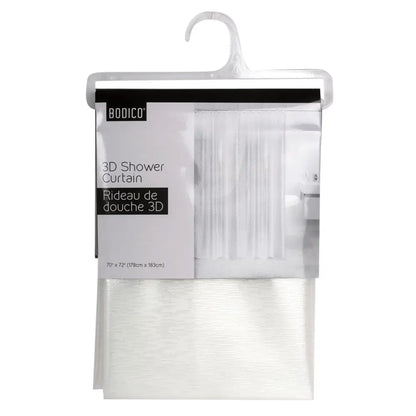 3D Stripe Clear Shower Curtain - PABOOM