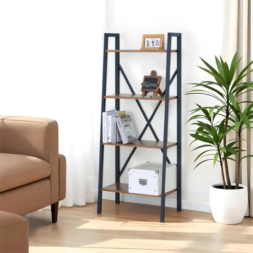 TRUU DESIGN - 4 Tiers Tapered Bookcase