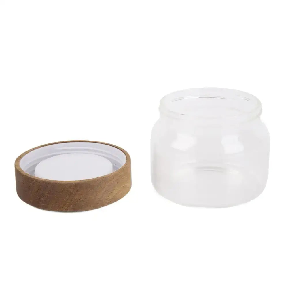 Acacia Lid Glass Jar - 1150ml