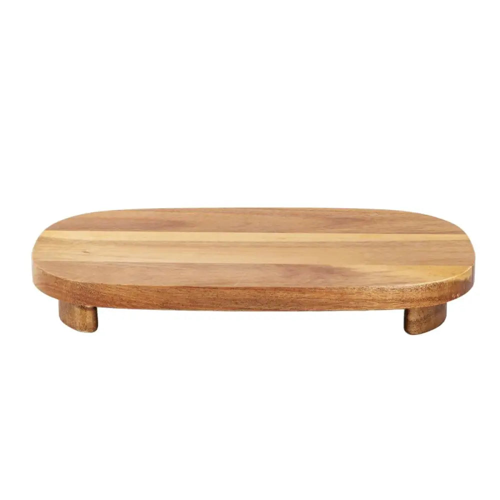 TRUU DESIGN - Acacia Wood Footed Serving Board Small
