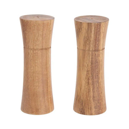 TRUU DESIGN - Acacia Wood Salt + Pepper Shakers