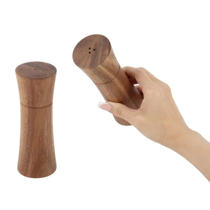 TRUU DESIGN - Acacia Wood Salt + Pepper Shakers