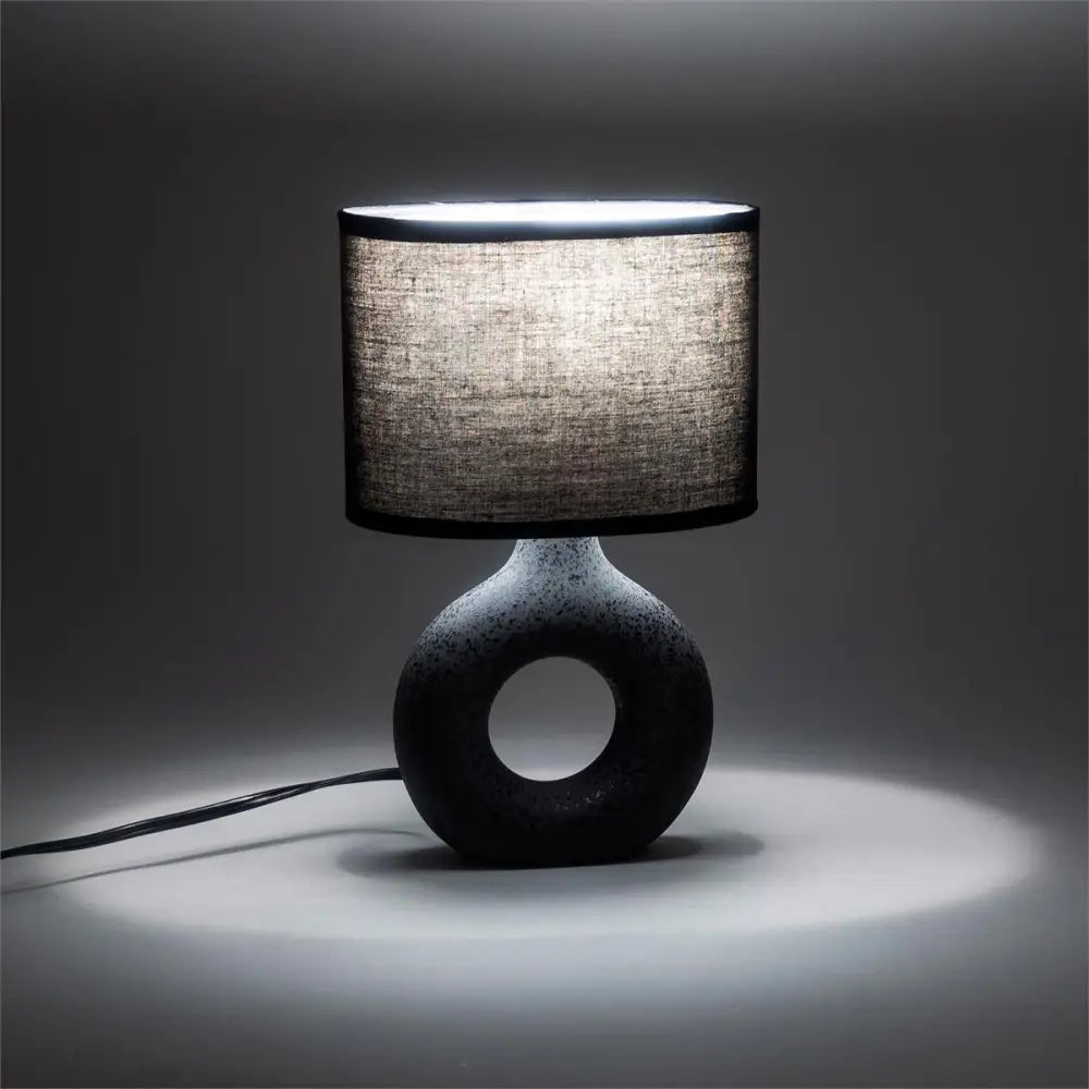 Black Donut Lamp with Shade - PABOOM