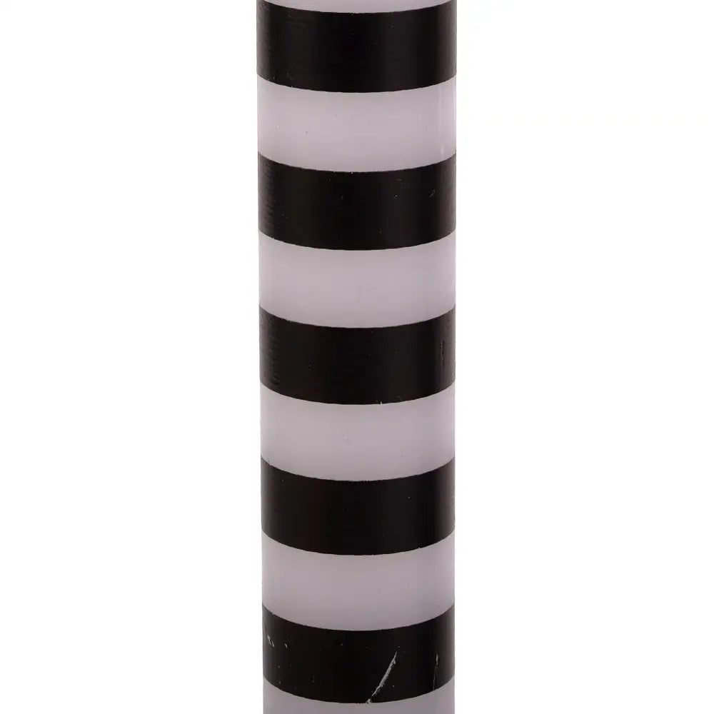 TRUU DESIGN - Black + White Striped Dinner Candles