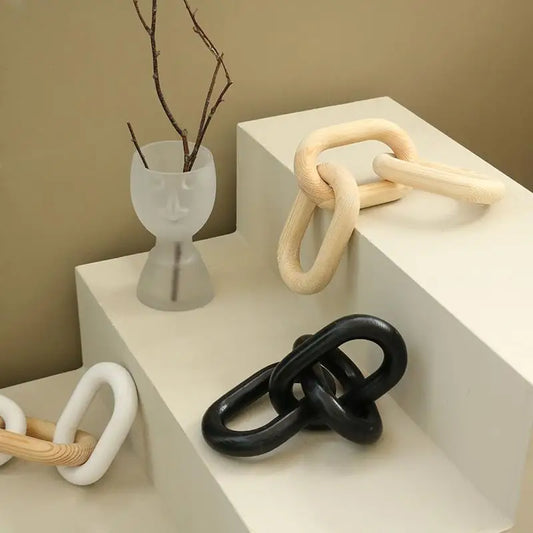 Black Wooden Chain Link - PABOOM