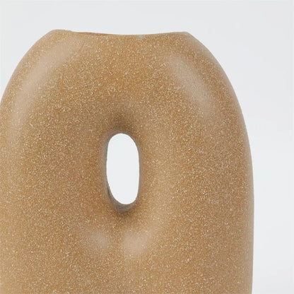 Brown Textured Jointed Vase - PABOOM