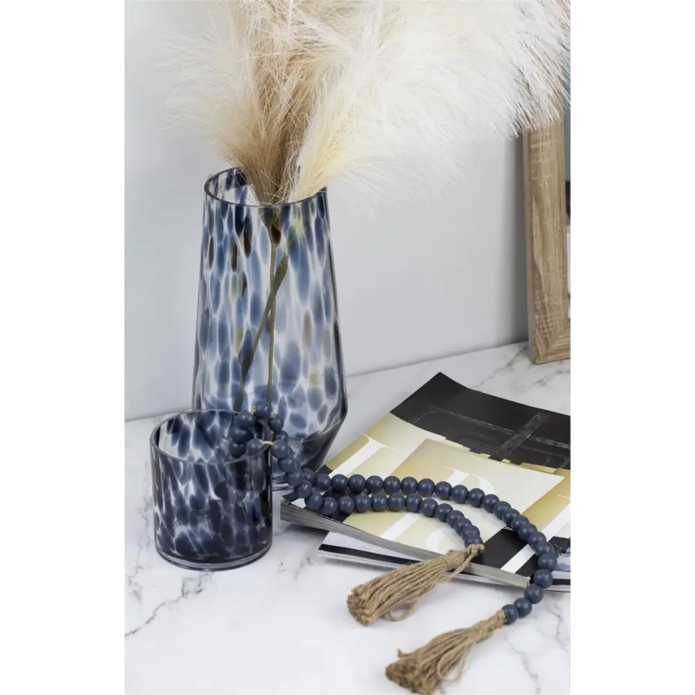 Bubble Glass Vase Indigo - PABOOM
