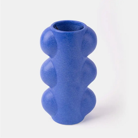 TRUU DESIGN - Bubble Vase Blue Tall