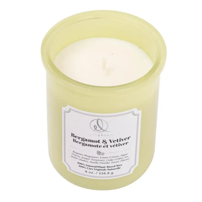 Candle with Wood Lid Bergamot & Vetiver - PABOOM