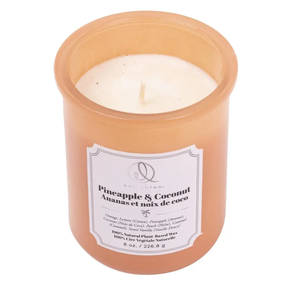 Candle with Wood Lid Pineapple & Coconut - PABOOM