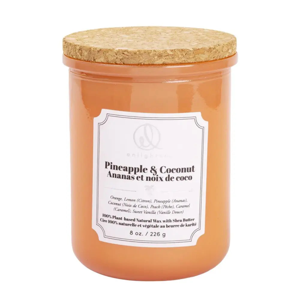Candle with Wood Lid Pineapple & Coconut - PABOOM
