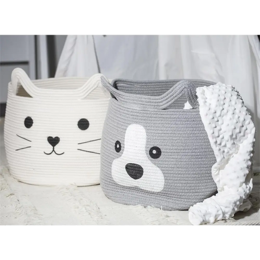 Cat Cotton Rope Basket - PABOOM