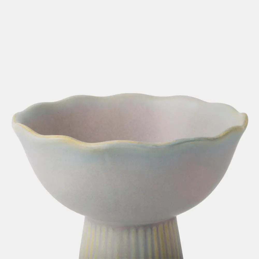 Ceramic Bowl On Pedestal Base - PABOOM